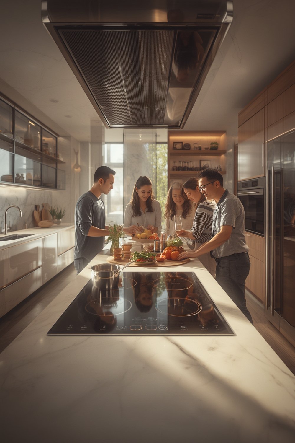 AI cooking assistant induction range - Illustration 1