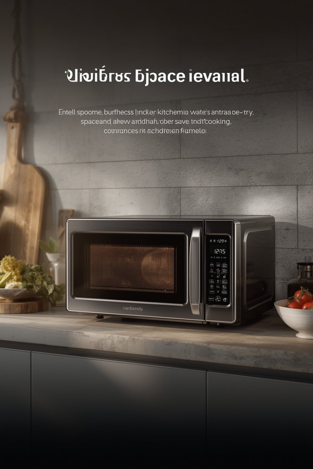 compact microwave with air fry - Illustration 1