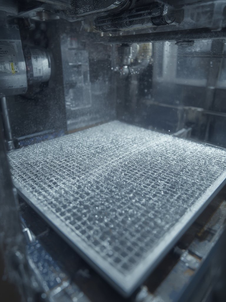 humidifier filter in action